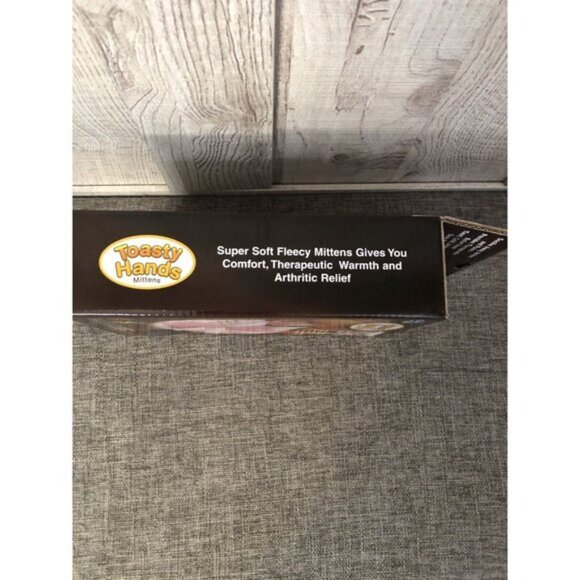 Comfort Pedic Toasty Hands Blue Fleece Mittens Hand Warmers Therapeutic Warmth - Picture 3 of 4